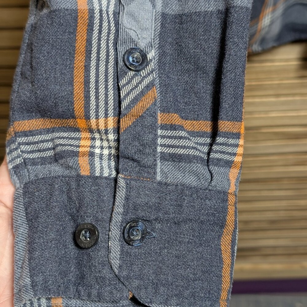 Valor Plaid Button Down Shirt Gray and Orange Size XXL - Picture 2 of 8
